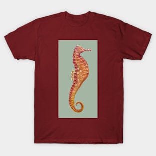 Seahorse (Light Khaki Green) T-Shirt